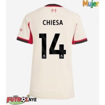 Camiseta Liverpool Federico Chiesa #14 Visitante Equipación para mujer 2025-26 manga corta